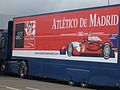 Atlético Madrid team truck parked in the paddock (2010)