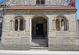The church door in Suzannecourt