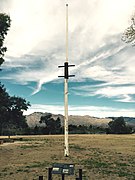 This is the third reconstructed flagstaff of Fort Lowell. It was erected in 2007 and is located in Fort Lowell Park.