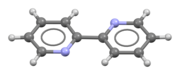 Ball-and-stick model of the 2,2′-bipyridine molecule