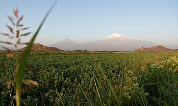 Mount Ararat viewed from Armenia
