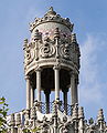 Tempietto at the top of the building