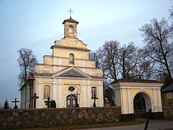 Daujėnai Church of the Holy Name of Jesus, built in 1803