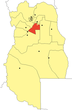 location of Rivadavia Departmentin Mendoza Province