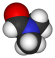 Spacefill model of dimethylformamide