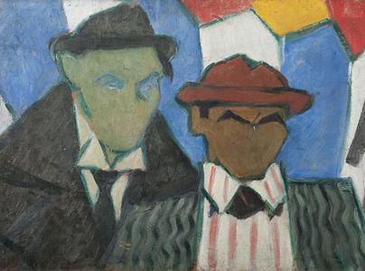 García Maroto y García Lorca, 1920, oil on panel, National Museum of Visual Arts, Montevideo