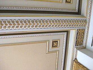 Garthmyl Hall Gilded ceiling