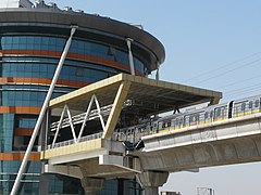 Millennium City Centre metro station on the Yellow Line of Delhi Metro