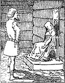 Gunnhild learns that Erik is dead. Illustration by Krohg.