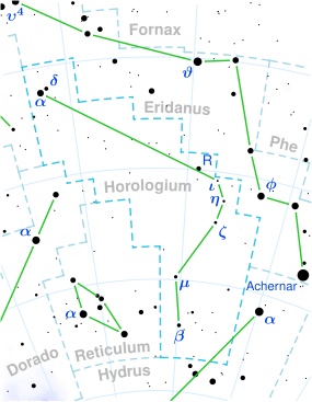 GJ 1061 is located in the constellation Horologium.