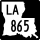 Louisiana Highway 865 marker