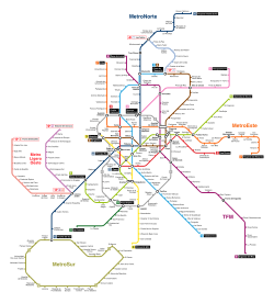 Unofficial map – network as of 2013