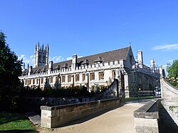 The Great Tower and cloister, viewed from Addison's Walk