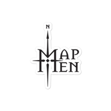The logo for map men, made by combining a capital M with a compass, with 'AP' and 'EN' on its right on two levels.