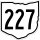 State Route 227 marker