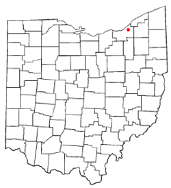 克利夫兰高地在俄亥俄州内的位置