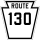 Pennsylvania Route 130 marker