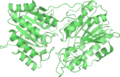 PDB: 1EQJ​. Phosphoglycerate mutase. Bacillus Stearothermophilus. Complexed with 2-phosphoglycerate.