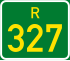 Regional route R327 shield