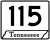 State Route 115 marker