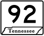 State Route 92 marker