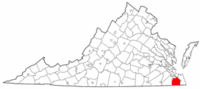 Location in the State of Virginia