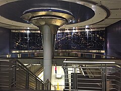 Mezzanine of the LA Metro Vermont/Sunset station