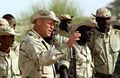 A 10th SFG (A) operator training Mali soldiers.