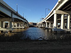 Underside of the 11th Street Bridge in 2015