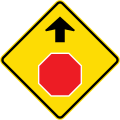 (W3-1) Stop Sign ahead