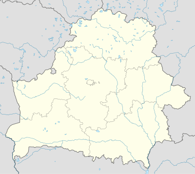 Map of Belarus and the twelve teams of the 2015 Premier League