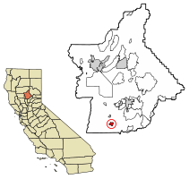 Location of Gridley in Butte County, California