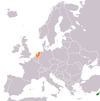 Location map for Cyprus and the Netherlands.