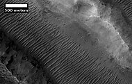 Her Desher Vallis close-up, as seen by HiRISE