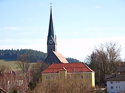Saint Margaret Church and the Town Hall