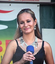 Monika Absolonová performing in 2004