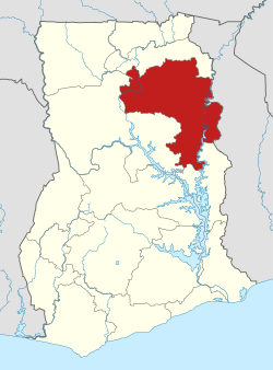北部大区位于加纳的位置