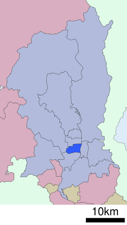 下京区在京都府的位置