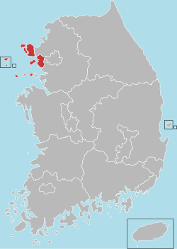 仁川广域市位置图