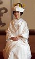 身穿白无垢婚服的日本新娘