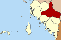 District location in Satun province