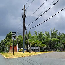 PR-129 at PR-128 intersection between Buenos Aires and Mirasol barrios