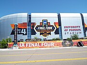 The 2017 NCAA Final Four played in the University of Phoenix Stadium in Glendale.