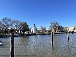 Havre de Grace waterfront at Concord Point Light