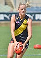 Katie Brennan playing for Richmond FC in 2020