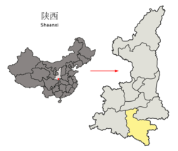 安康市在陕西省的地理位置