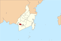 Location within the Province of South Kalimantan