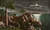 Postcard of Lone Cypress at Midway Point, 17 Mile Drive, by Edward H. Mitchell, 1910