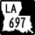Louisiana Highway 697 marker