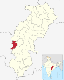 Location in Chhattisgarh